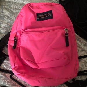 Hot pink Jansport Book bag